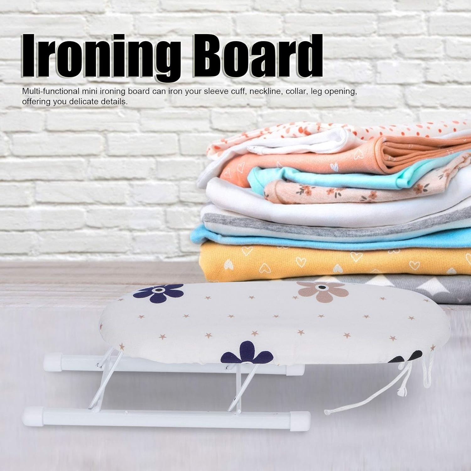 Compact Ironing Board with Mesh Metal Base