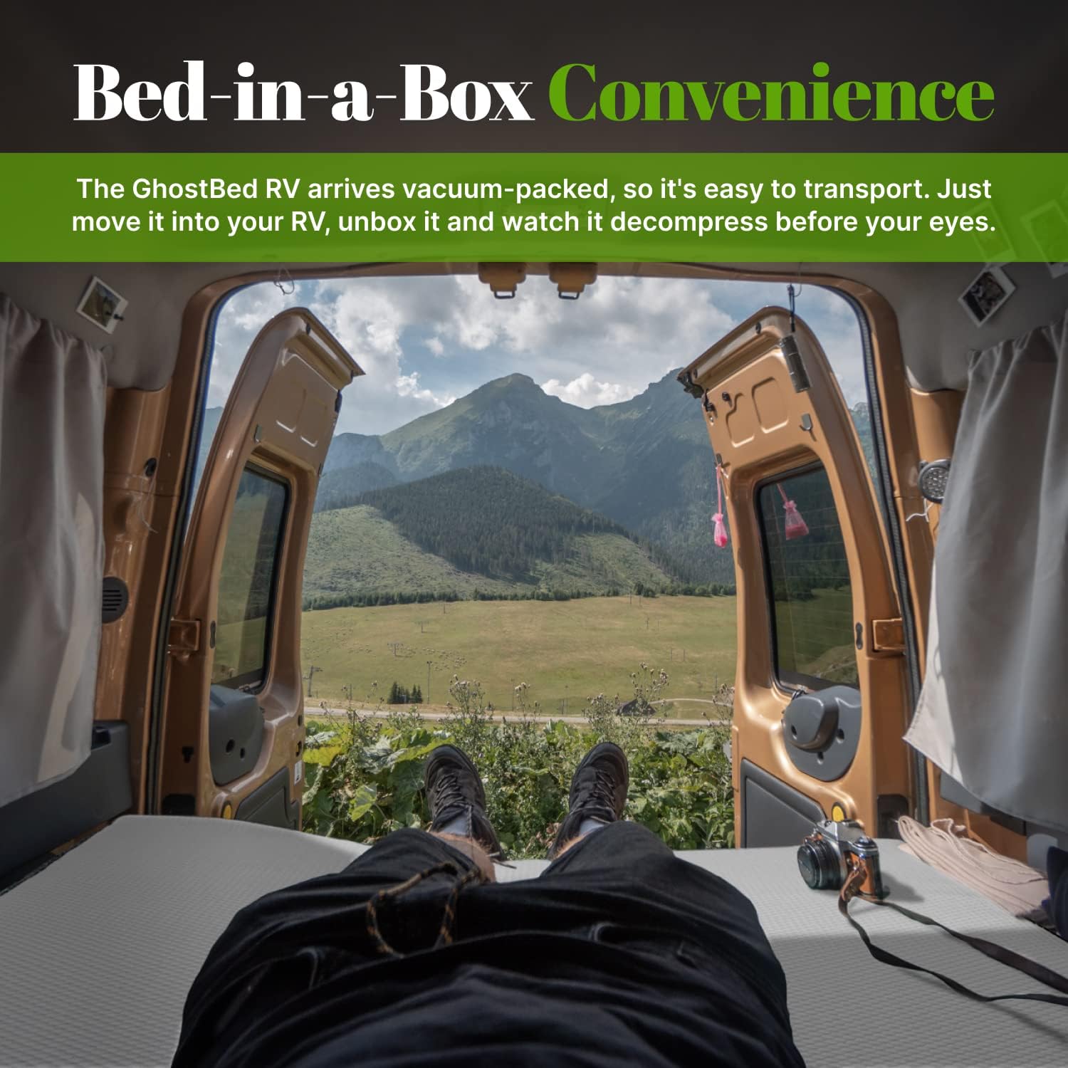 GhostBed 10 Inch RV Mattress Short King