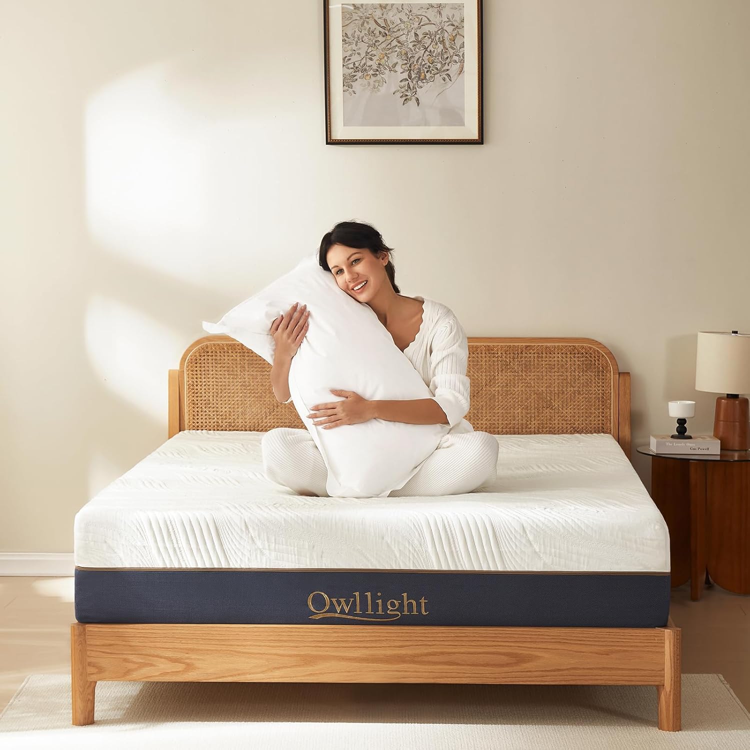 Owllight King 12inch Mattress with Cooling Gel and Bamboo Charcoal