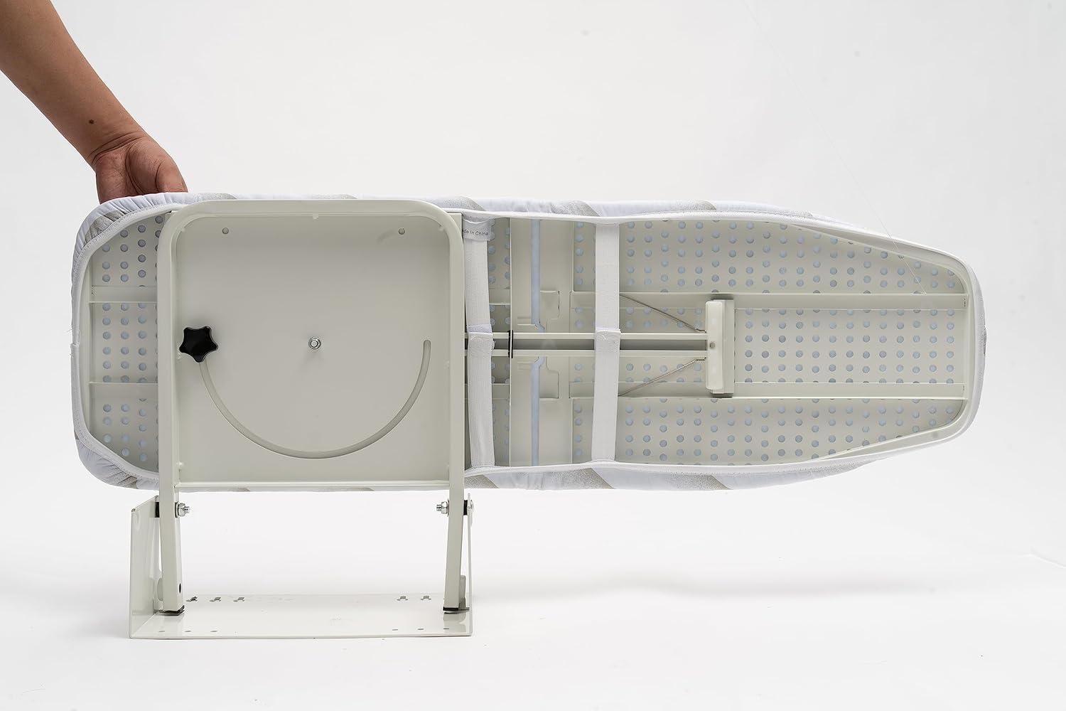Wall-Mounted Ironing Board with Fold Lock System