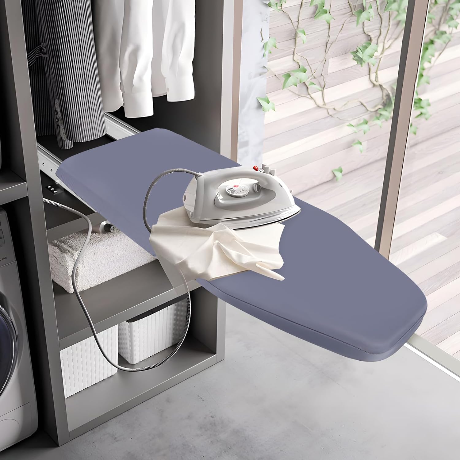 319 x 122 Retractable Closet Ironing Board with Cover