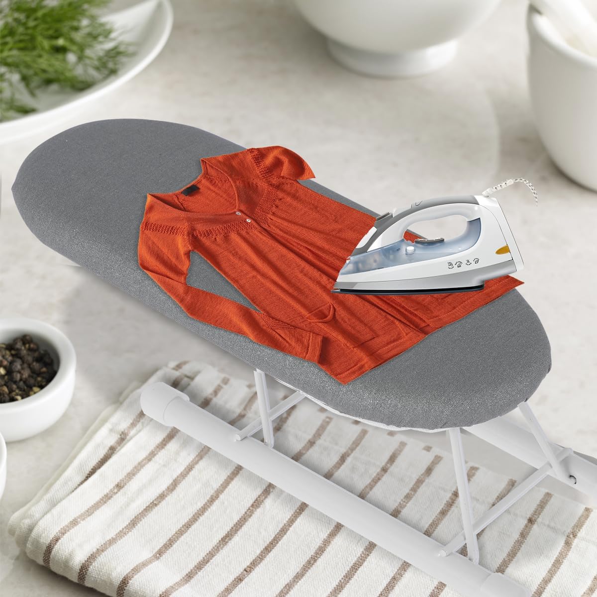 Abizarch Compact Tabletop Ironing Board with Non-Slip Feet