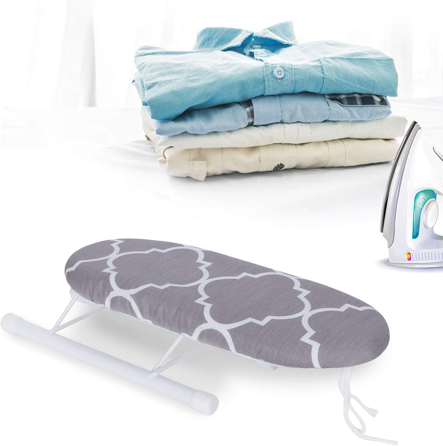 Fdit Mini Ironing Board Foldable for Cuffs and Collars