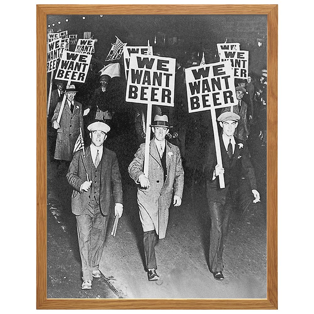 Vintage Prohibition Beer Poster 11x14 Framed Art