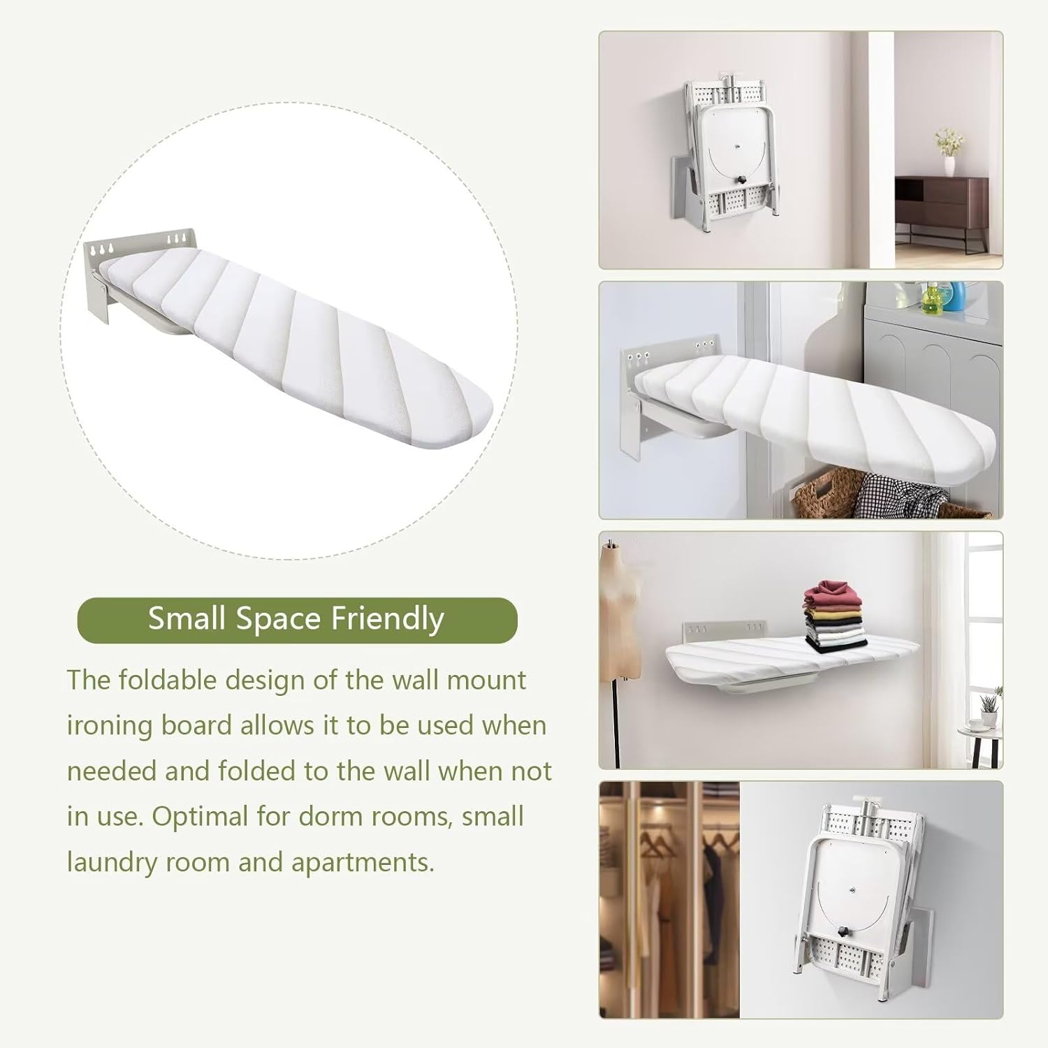 Wall-Mounted Ironing Board with Cover 387 x 118