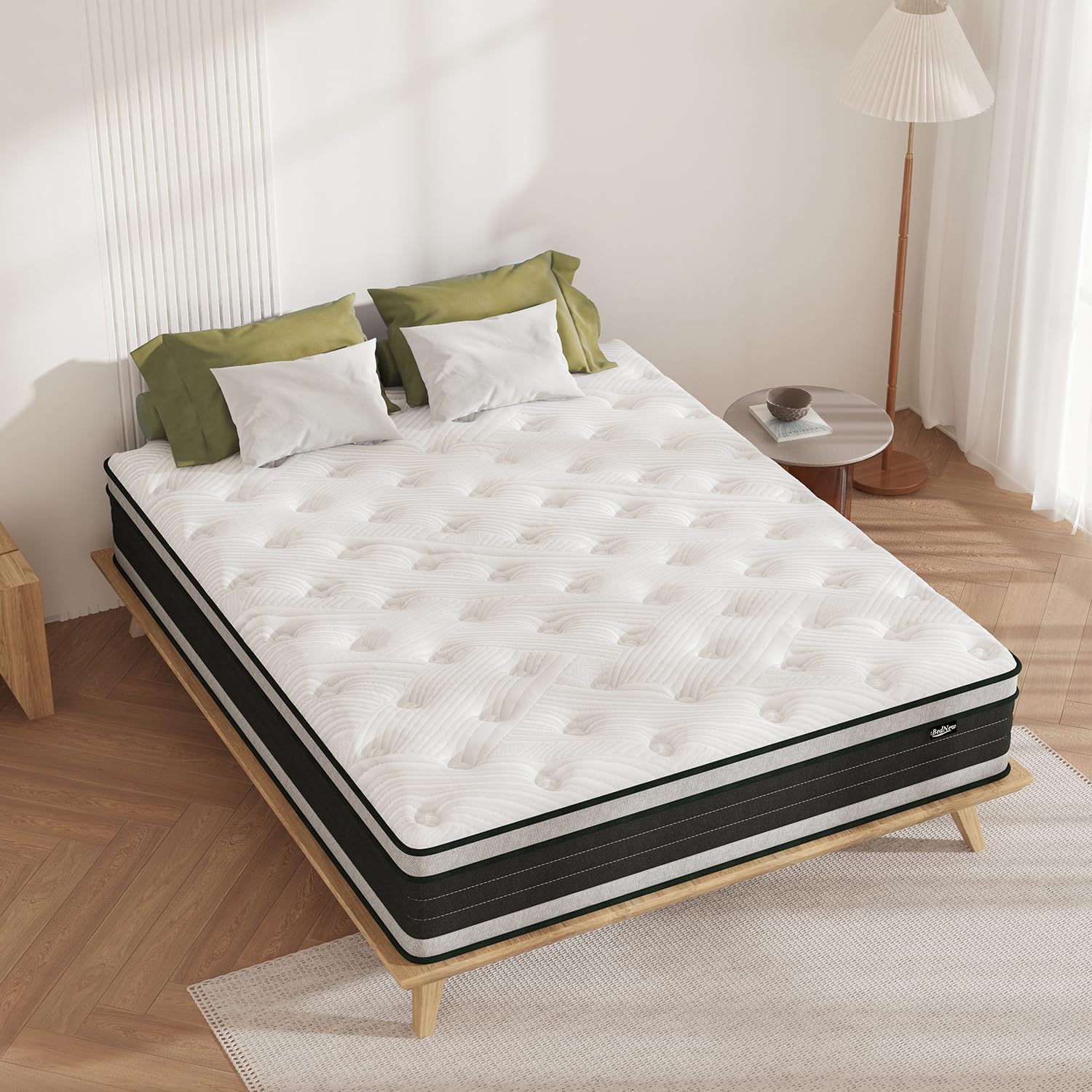 Bednew 14 Inch Hybrid Pillow Top King Mattress
