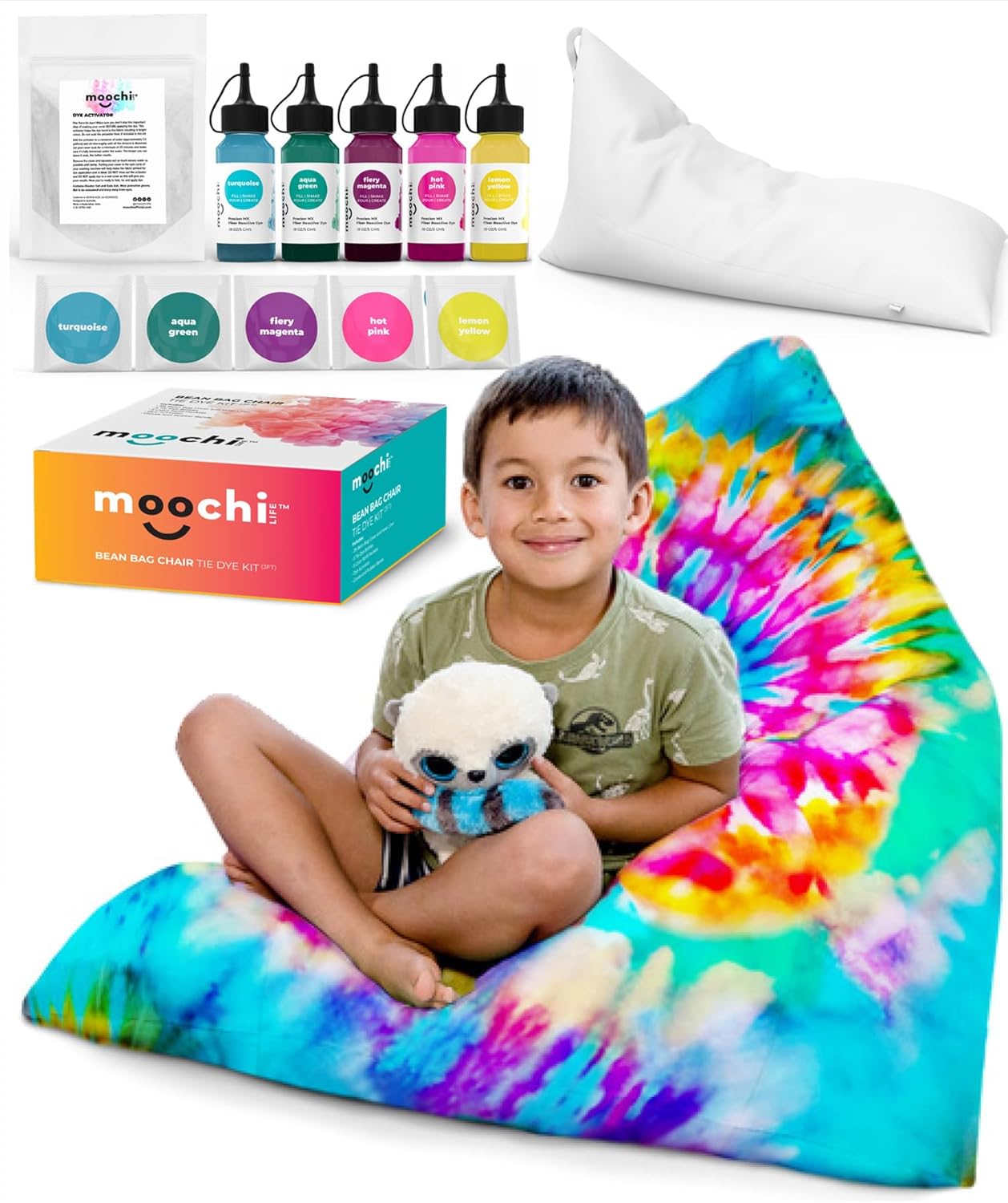 DIY Tie Dye Bean Bag Chair Cover Kit