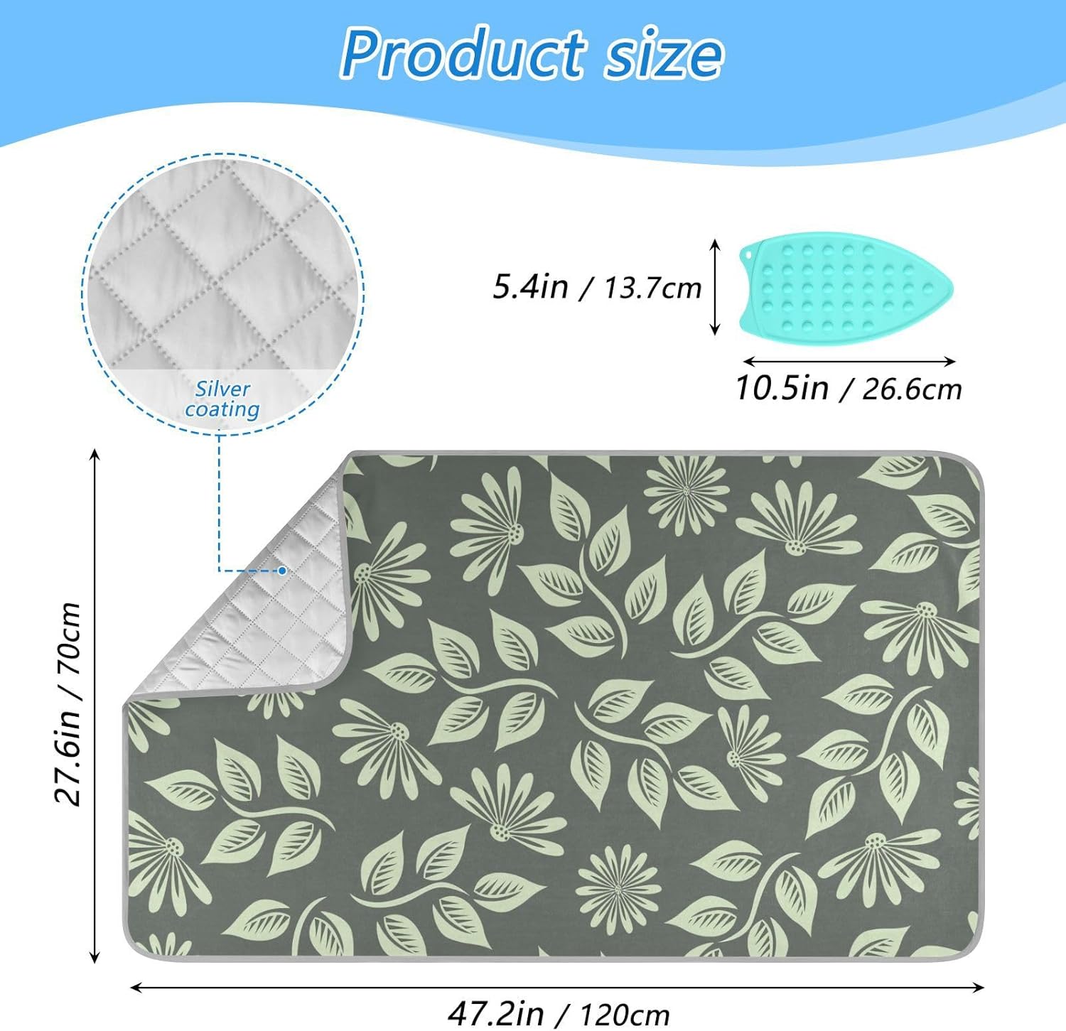 Tatenale Ironing Mat for Tabletop Portable Ironing Pad