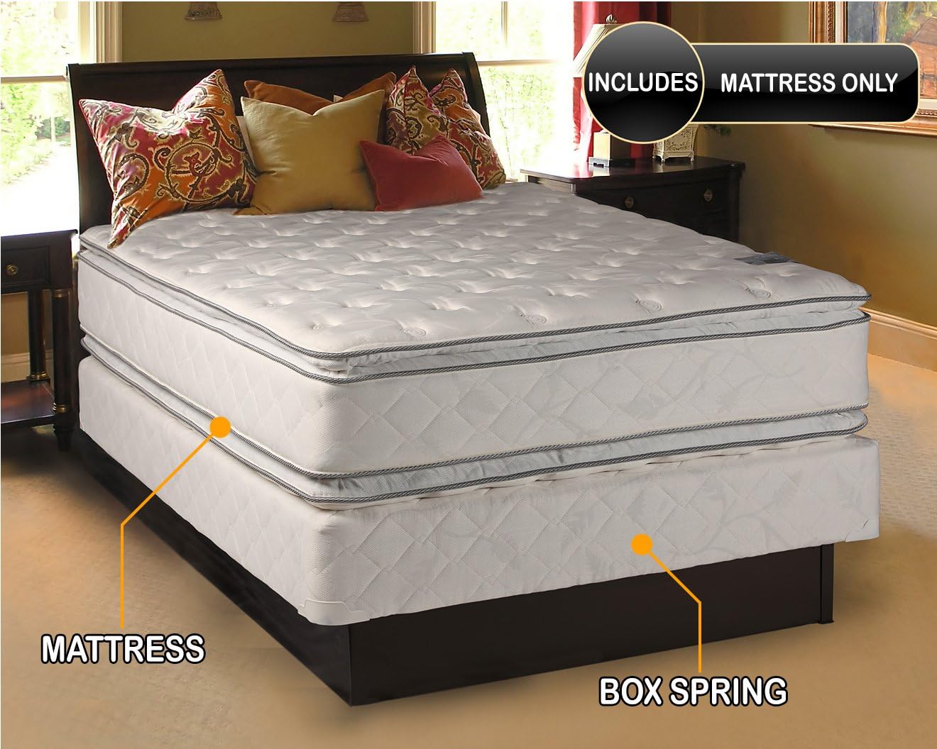 Dream Solutions USA Princess Gentle Plush King Mattress with Cover Protector