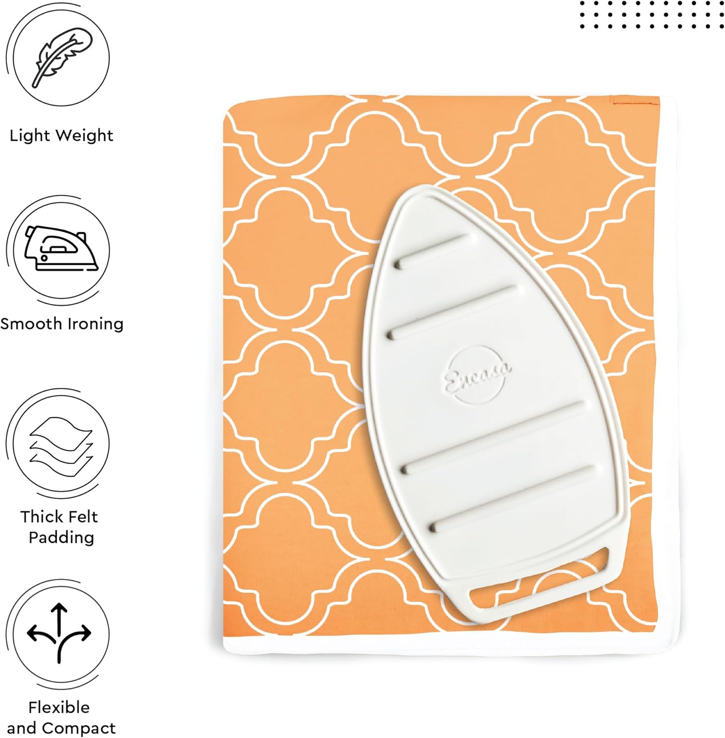 Encasa XO Large Ironing Mat 48x28 with 3mm Padding Silicone Iron Rest