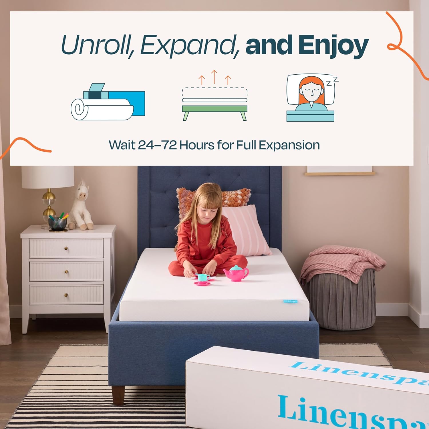 Linenspa 5 Inch Gel Memory Foam Mattress Full