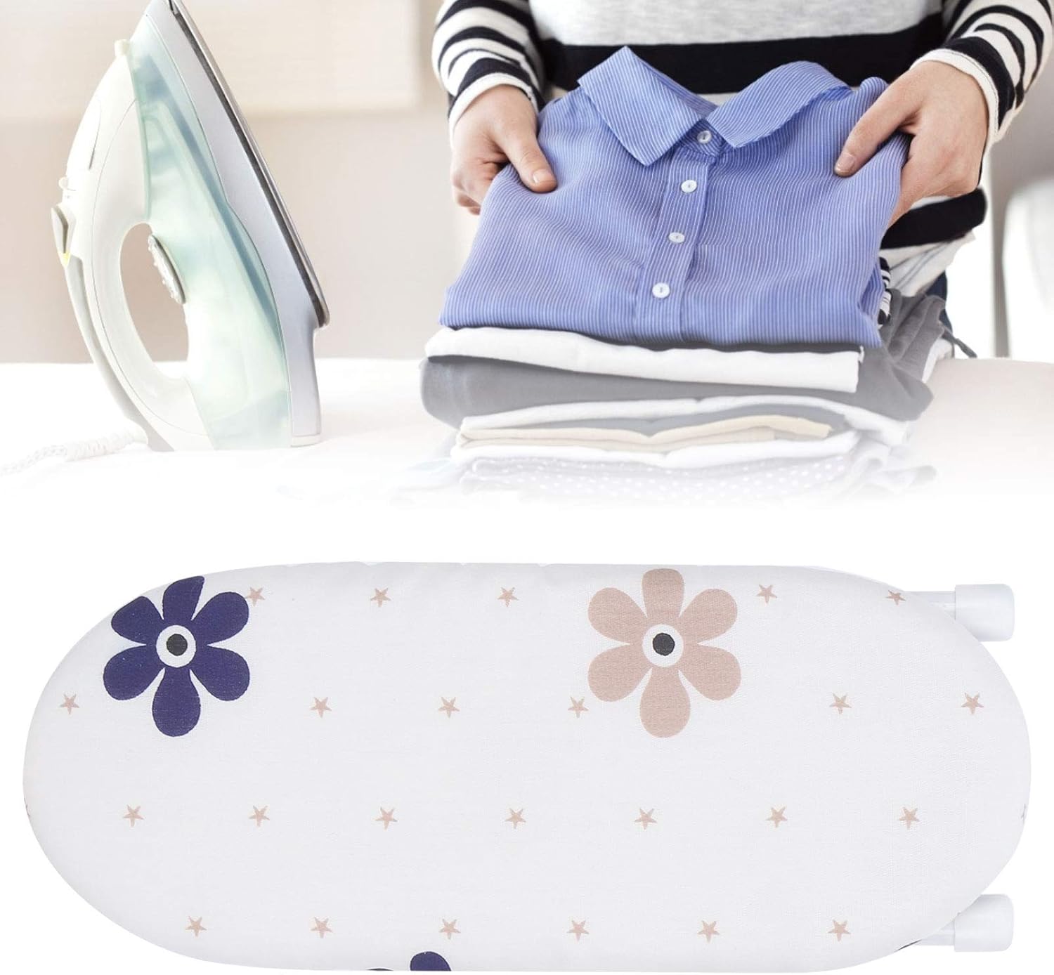 Folding Ironing Board with Washable Cloth Cover