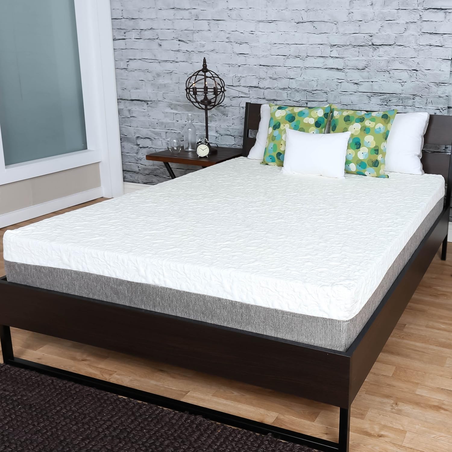 Travel Happy 10 Inch Graphite Gel Memory Foam Mattress Twin XL