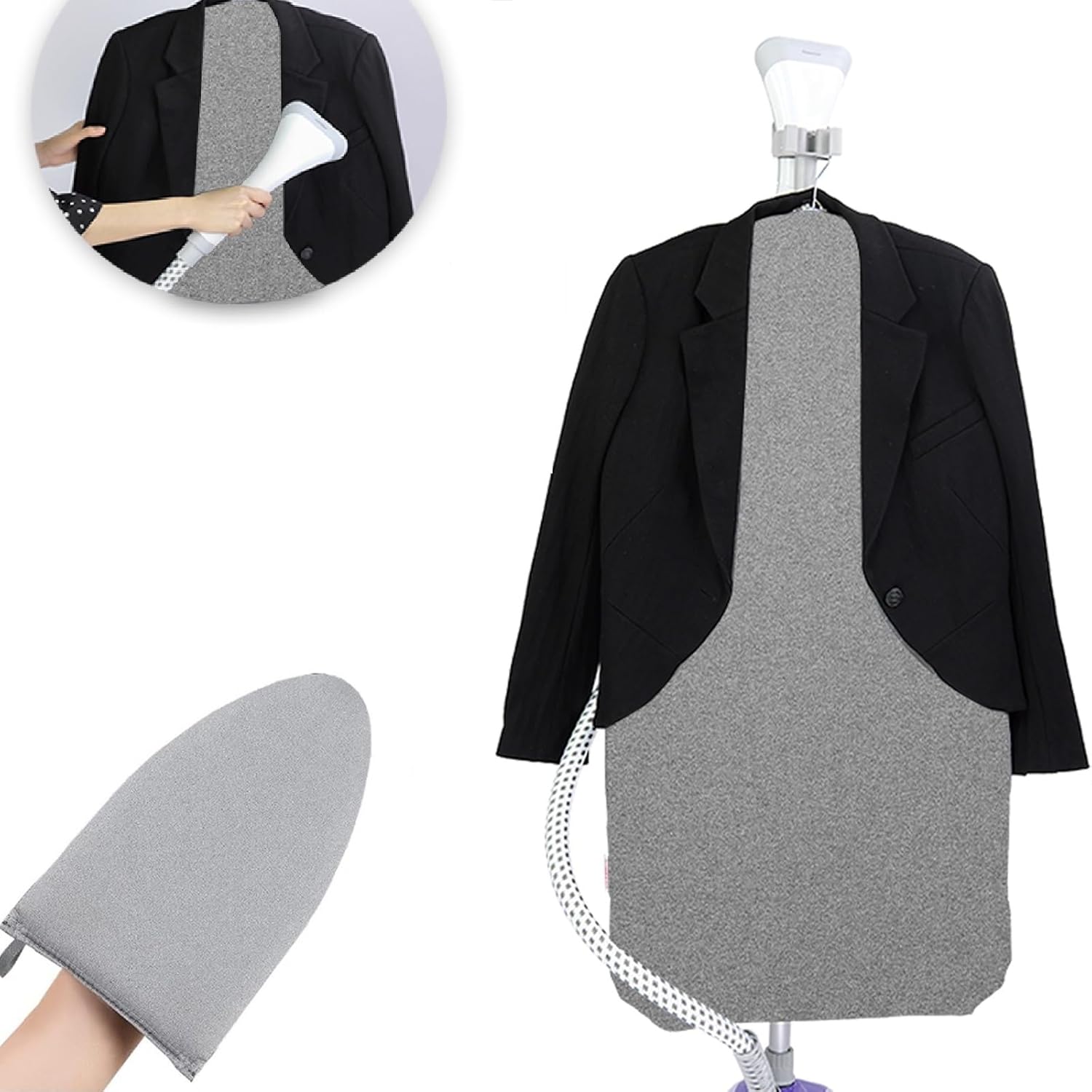 Foldable Steam Ironing Board - Space Saving Mat Pad
