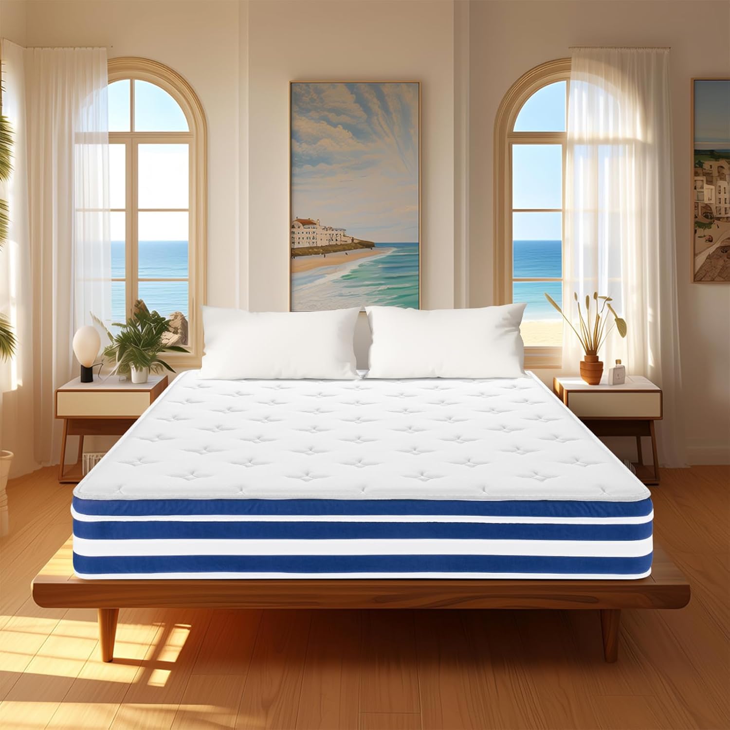 OOTDAY 10 Inch Medium Firm Full Mattress in a Box