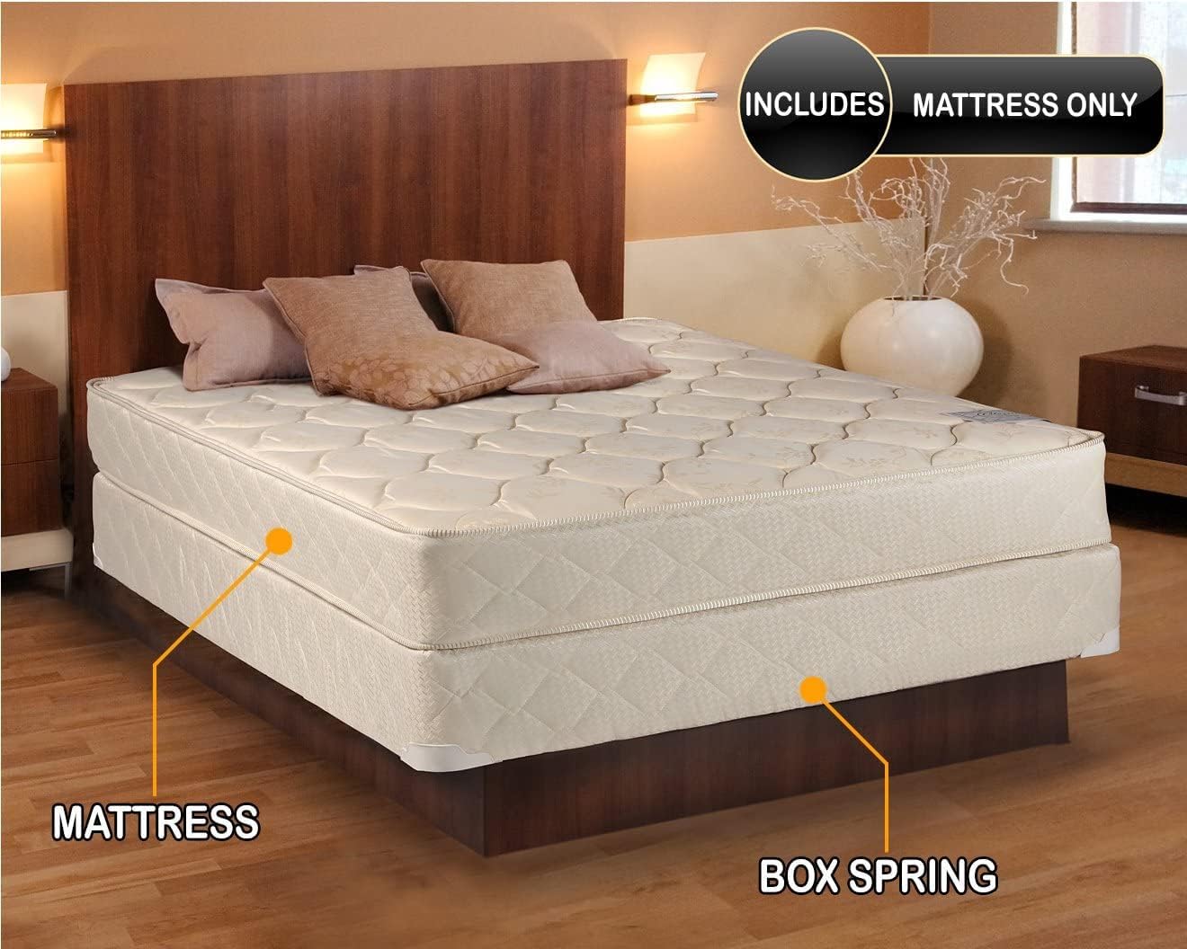 DS Solutions USA Comfort Classic Full XL Mattress with Cover Protector
