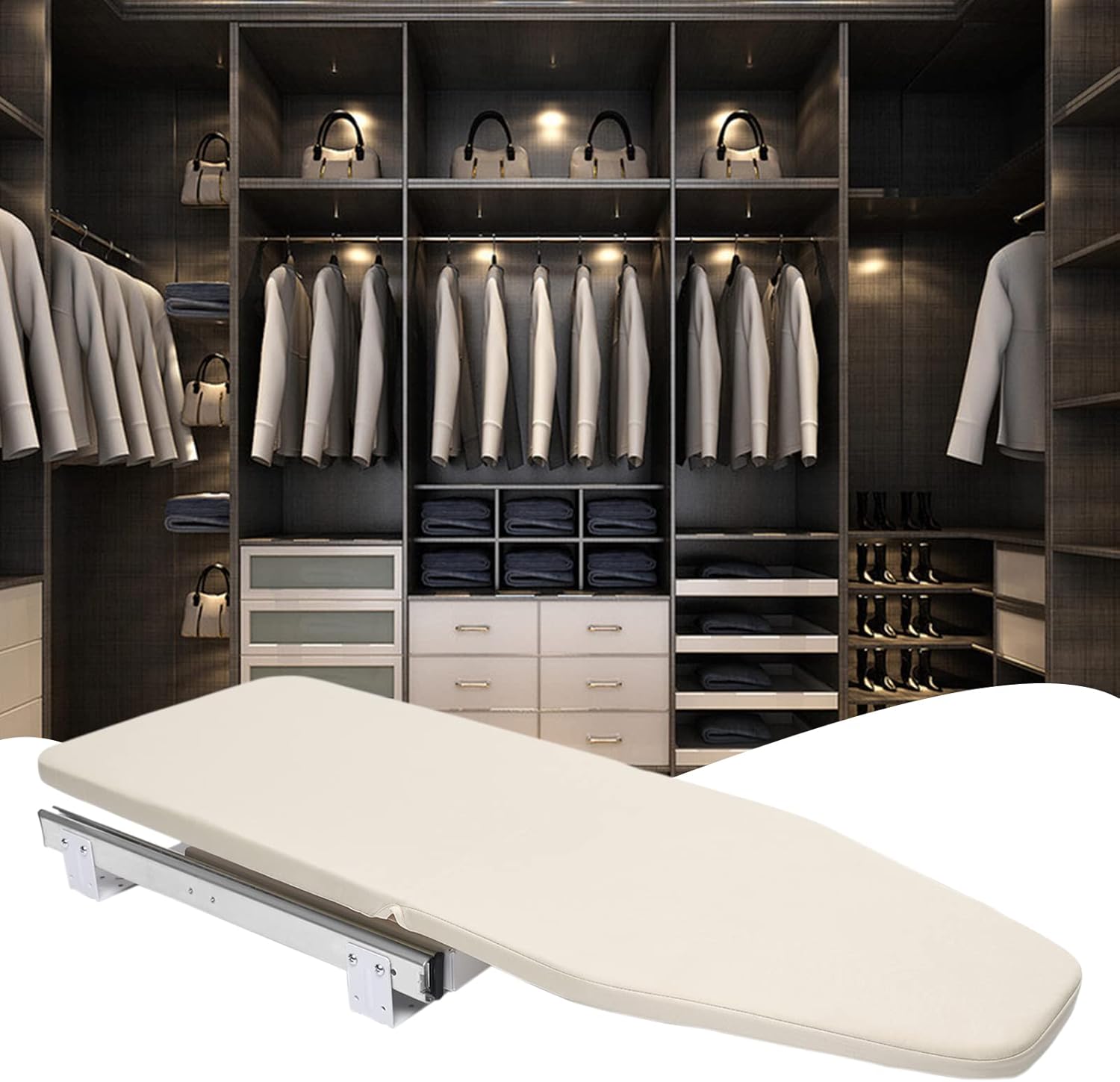 Retractable Ironing Board with 180 Degree Swivel