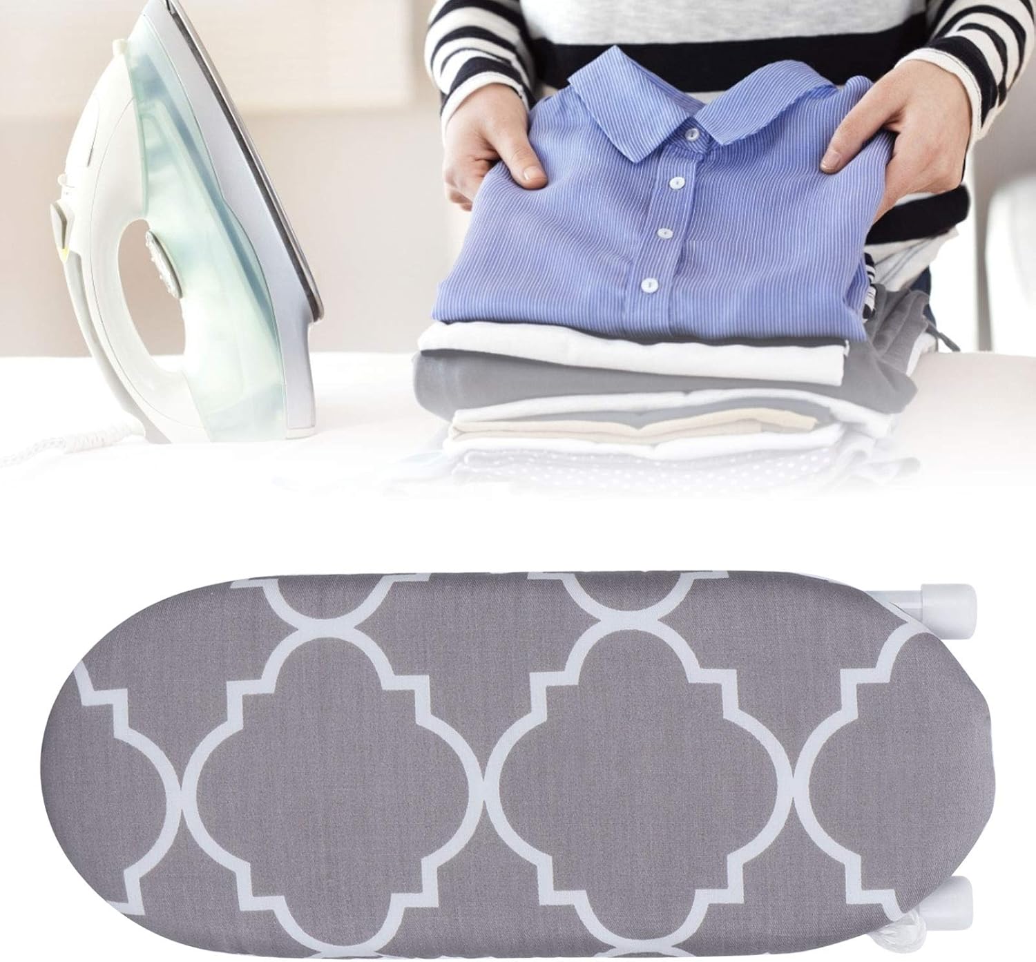 Fdit Mini Ironing Board Foldable for Cuffs and Collars