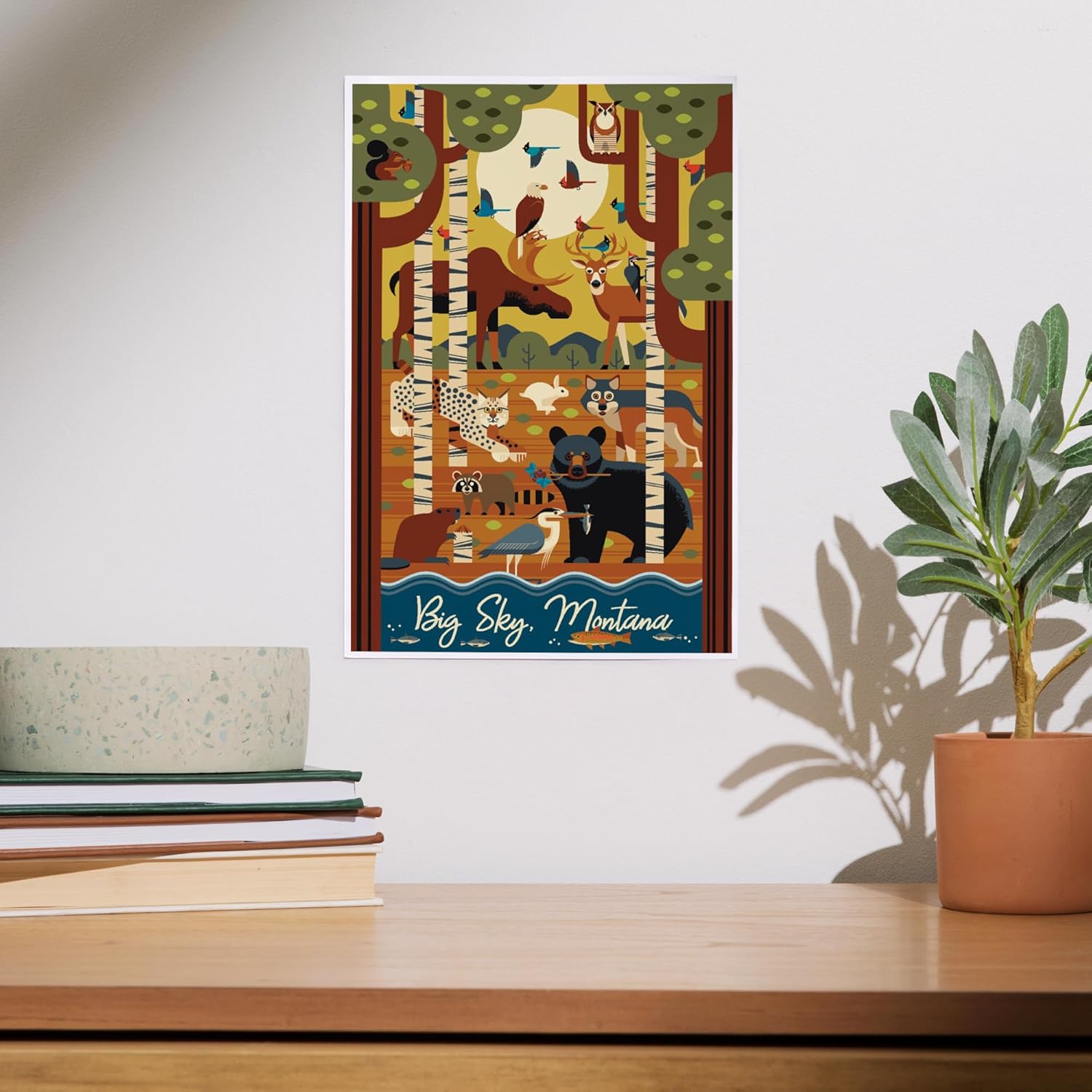 Lantern Press 8x12 Art Print Big Sky Montana 1