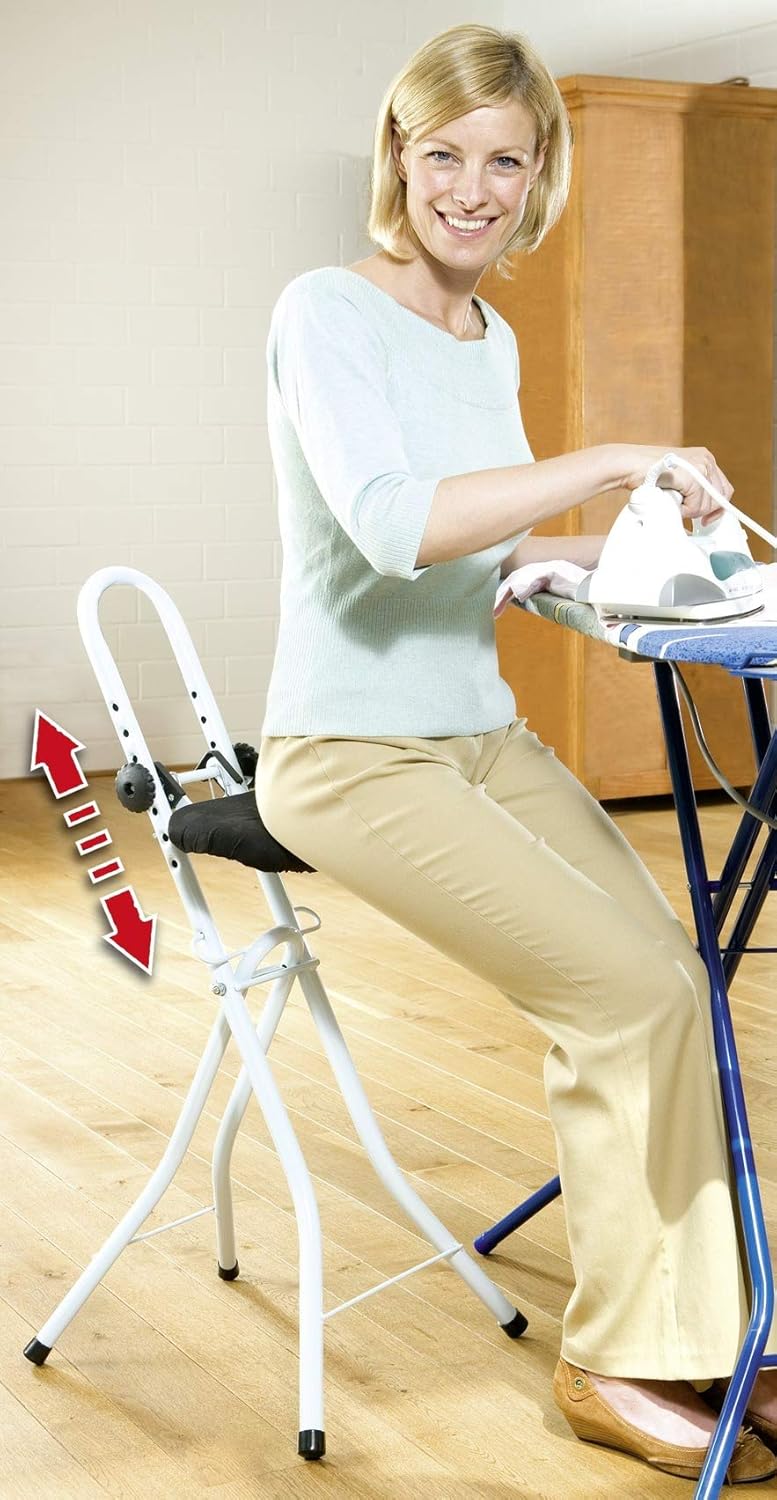 WENKO Adjustable Standing Chair for Ironing