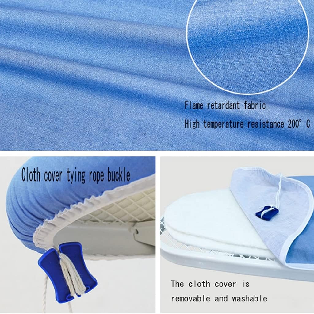 BDPP Ironing Board with 6 Height Options and Flame Retardant Fabric