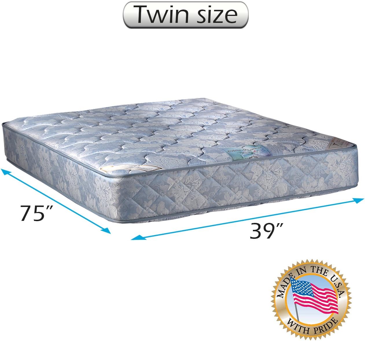 DS USA Chiro Premier Twin Mattress with Cover Protector