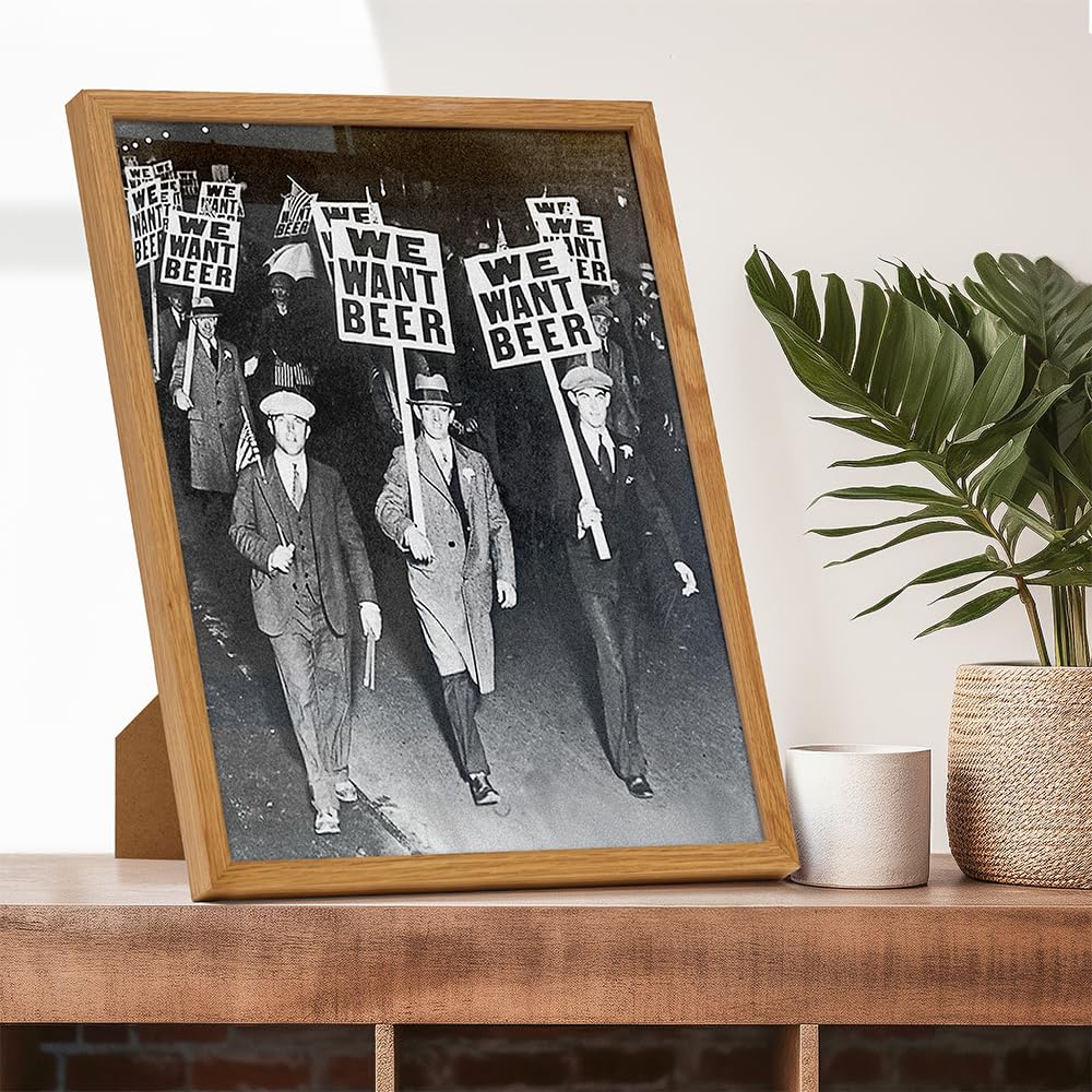 Vintage Prohibition Beer Poster 11x14 Framed Art