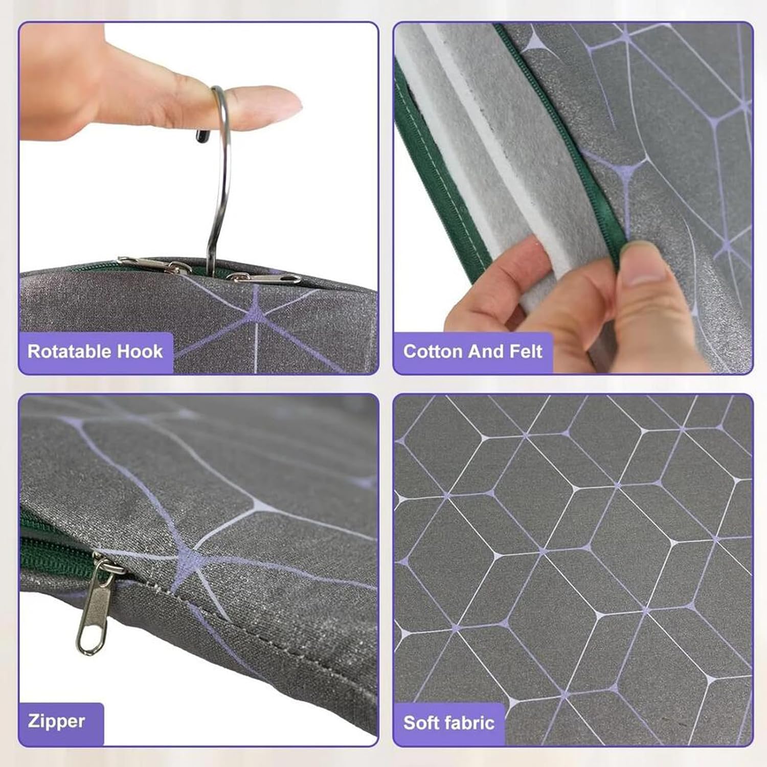 Foldable Steam Ironing Board - Space Saving Mat Pad