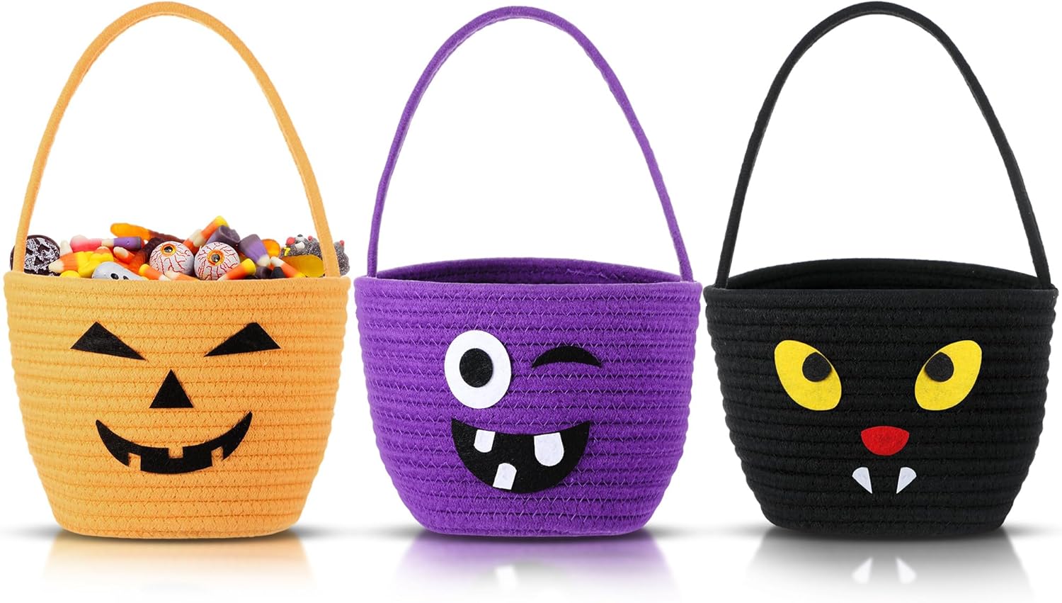 Halloween Trick or Treat Basket with Handle