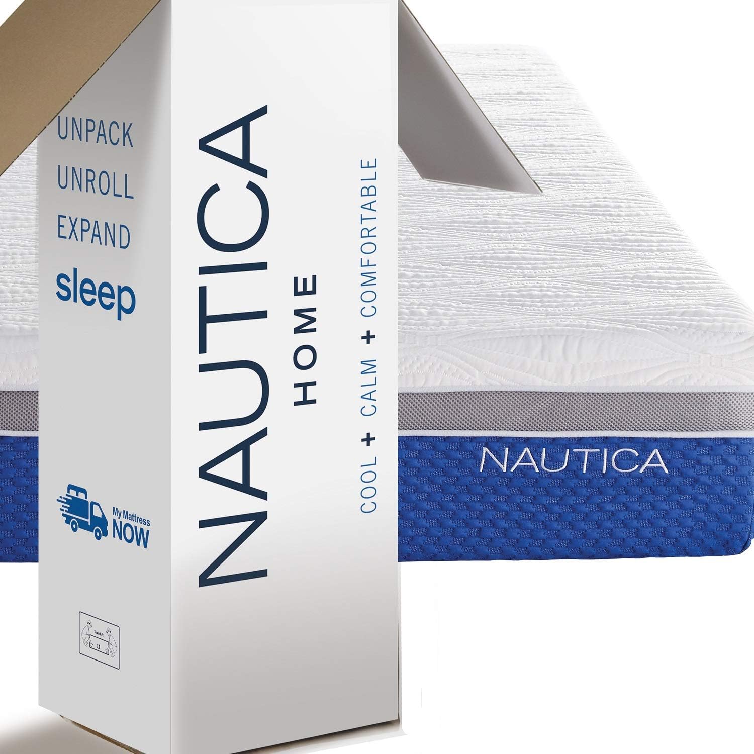 Nautica 10 Inch Memory Foam Mattress with Cooling Gel King