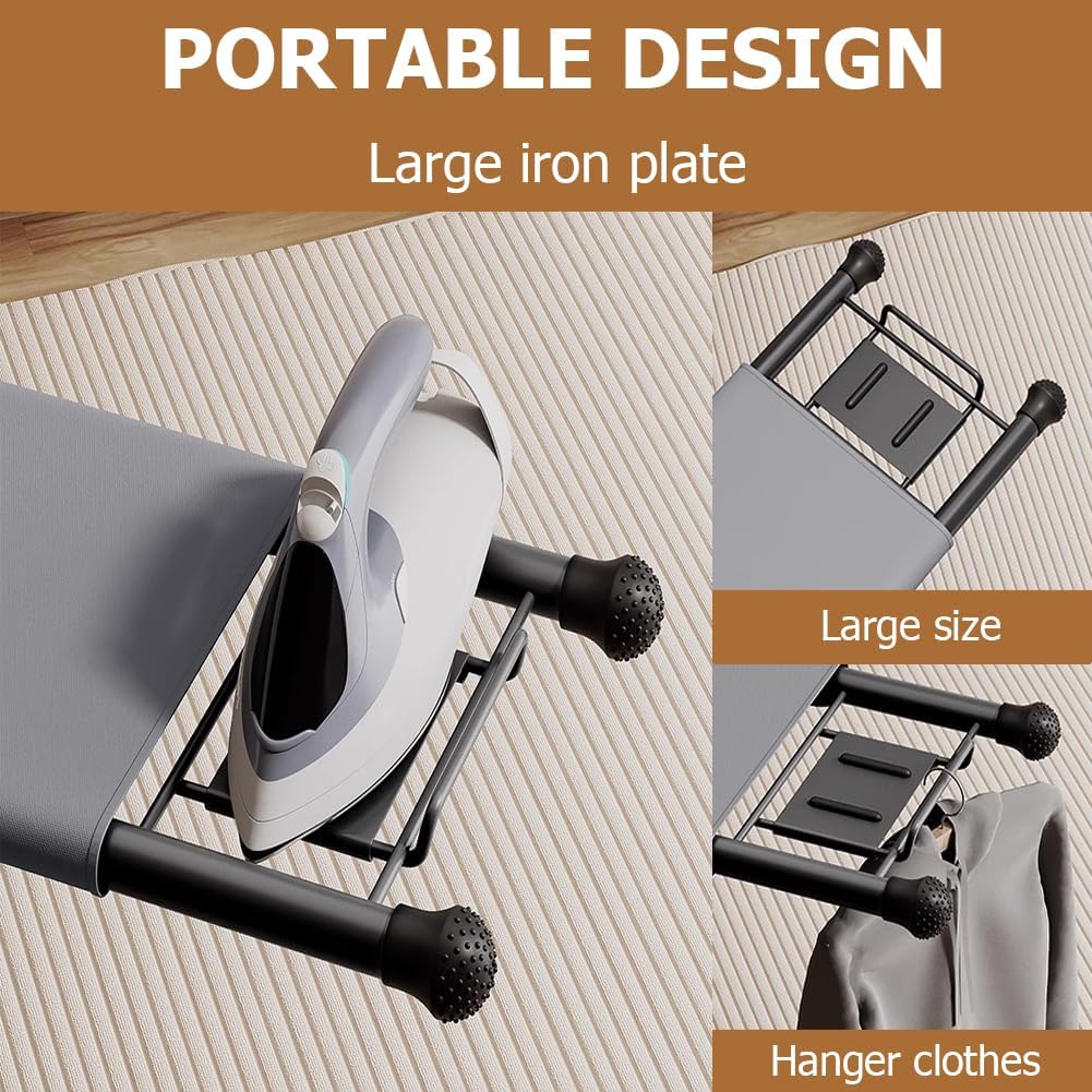 Multifunctional Ironing Board with Iron Rack