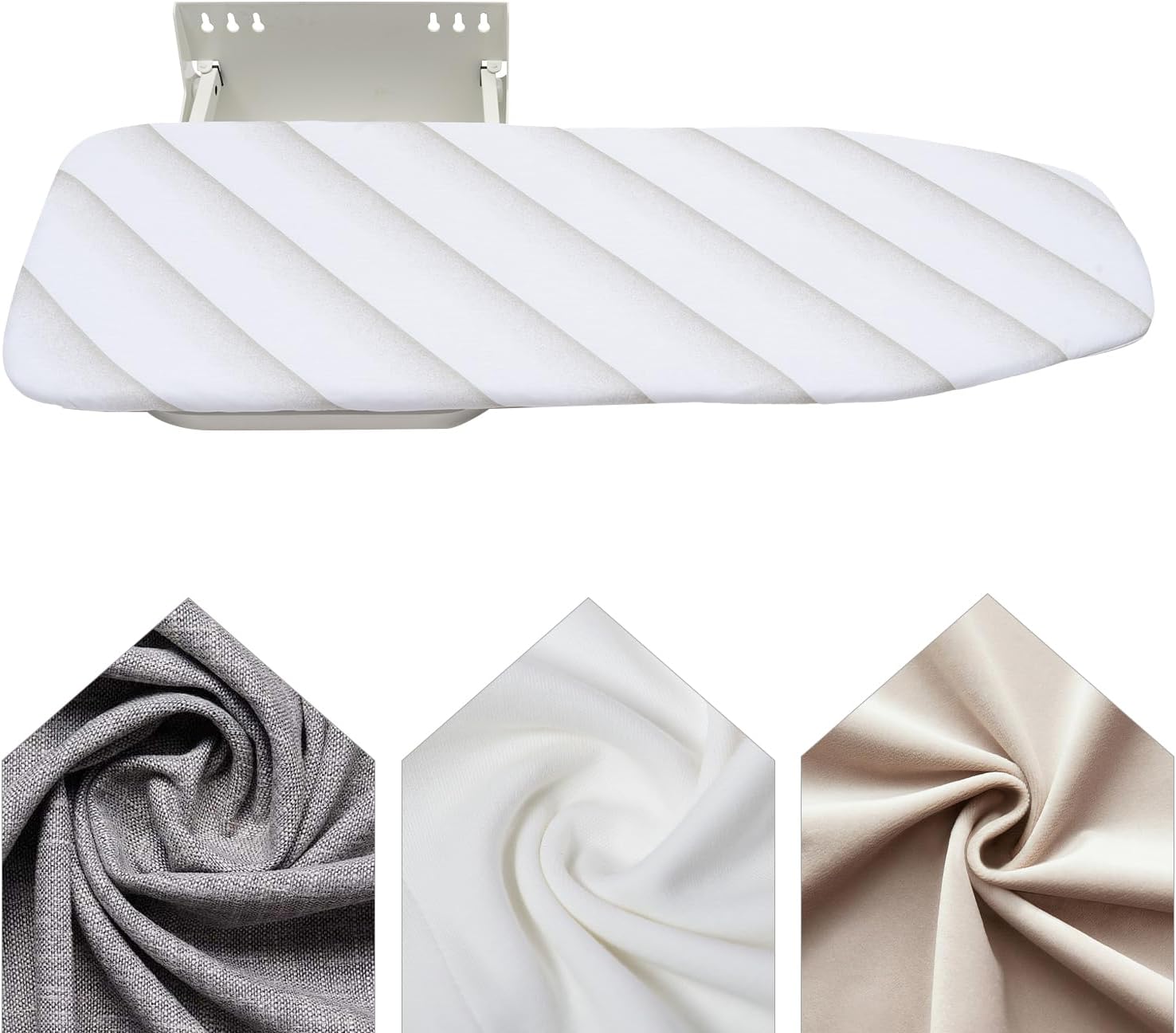 Foldable Wall-Mounted Ironing Board with Rotatable 180 Design