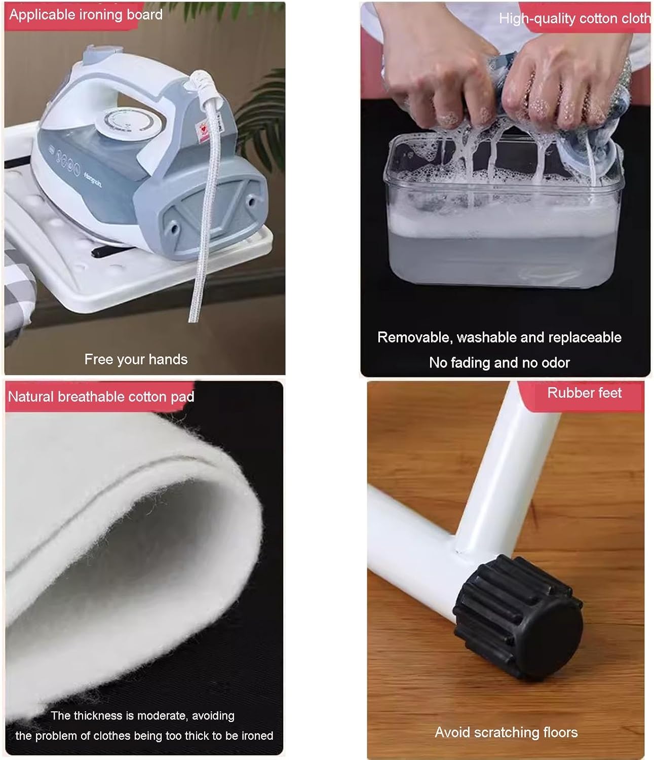 Tabletop Ironing Board with Stand and Cover