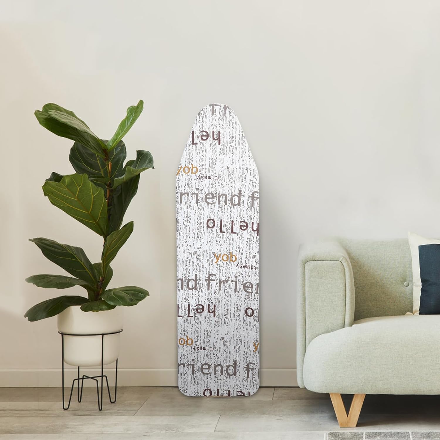 JENPECH Full Size Ironing Board with Height Adjustment and Iron Rest