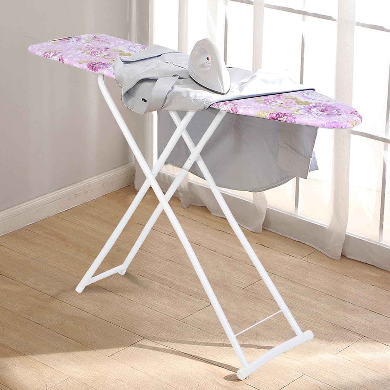 42x12 Mini Ironing Board with Adjustable Height and Iron Rest