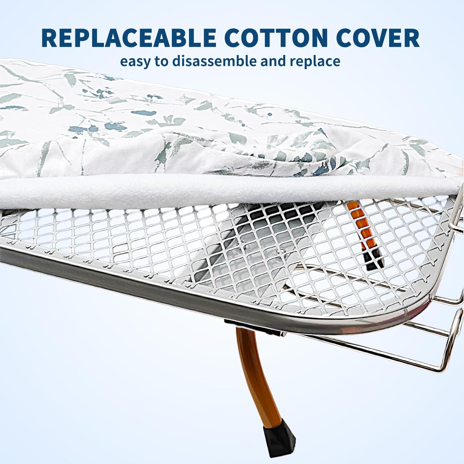 Compact Folding Ironing Board with Iron Holder and Rest