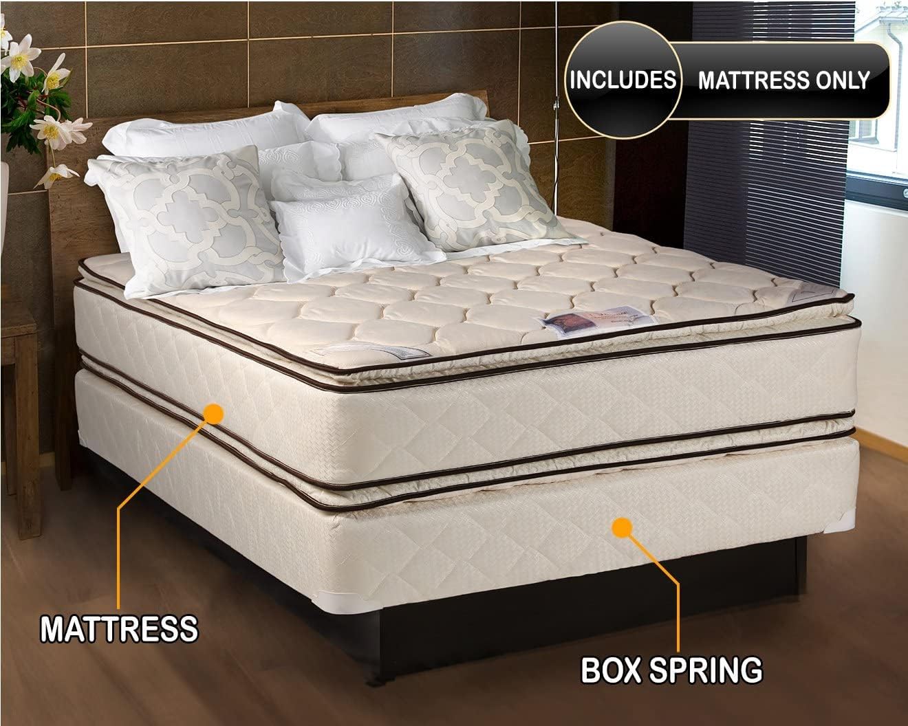 DS Solutions USA Coil Comfort Twin Mattress with Cover Protector