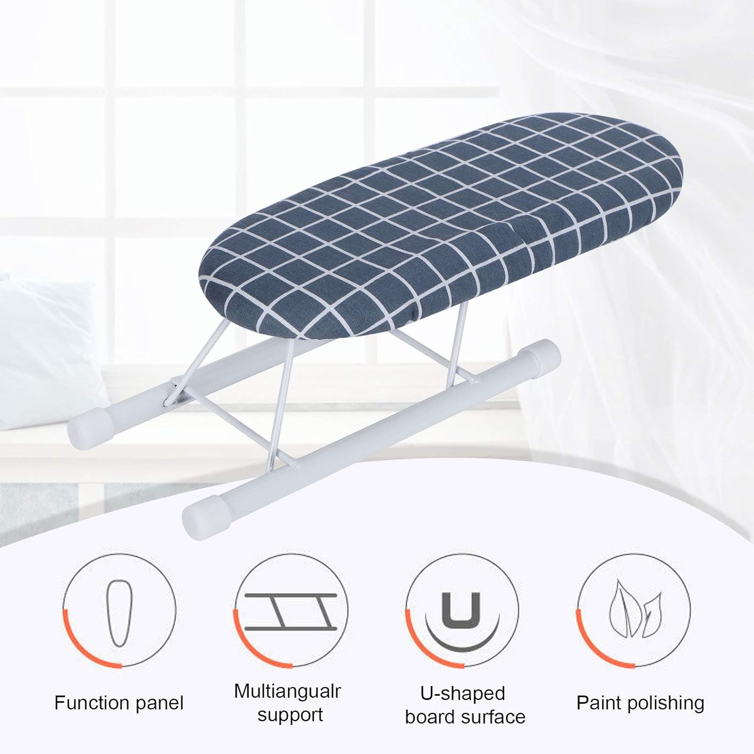 Mini Ironing Board with Foldable Cover for Home and Travel Use