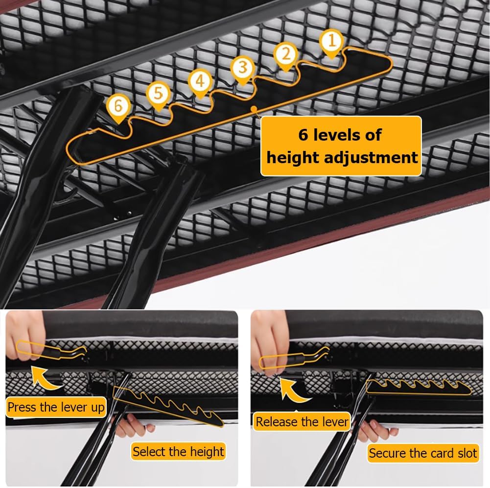 PA-DABAOO Full Size Ironing Board with 6 Height Adjustments