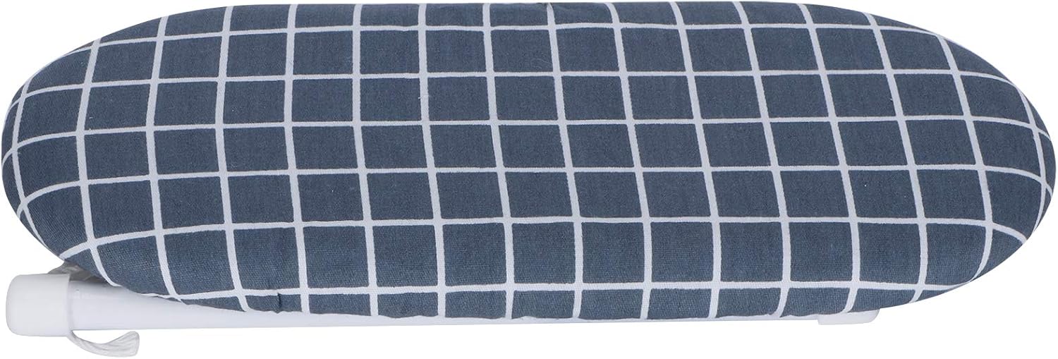 Cocoarm Small Sleeve Ironing Board Portable Dark Blue Plaid