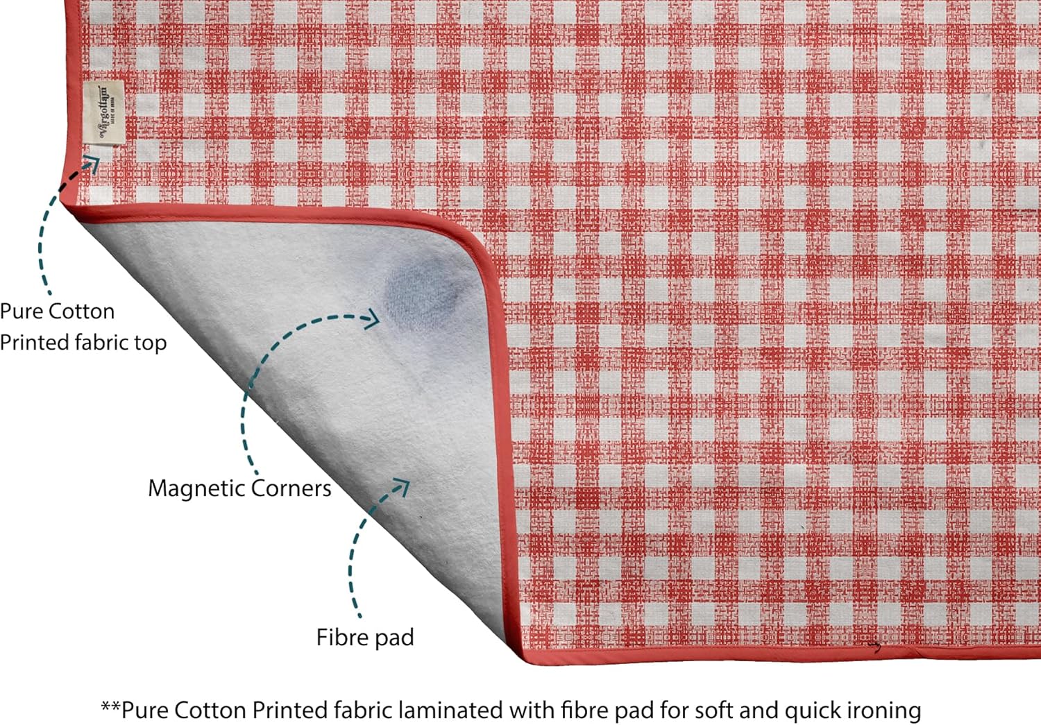 Vargottam Cotton Magnetic Ironing Mat Portable Foldable