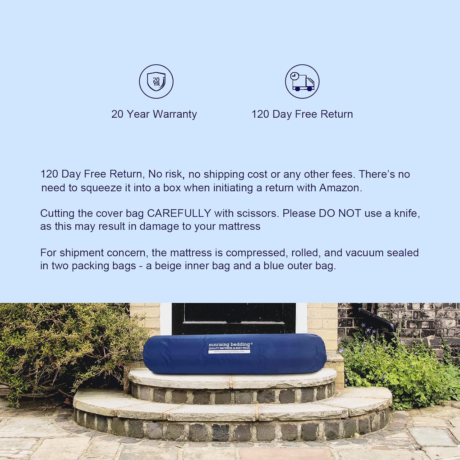 SR Red Sunrising King Mattress 10 Inch Hybrid Gel Memory Foam