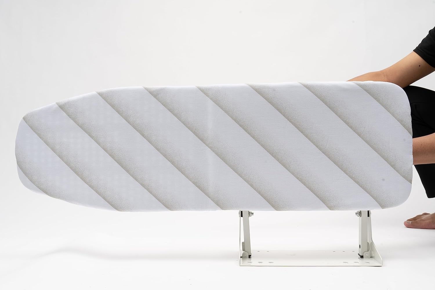 Wall-Mounted Ironing Board with Fold Lock System