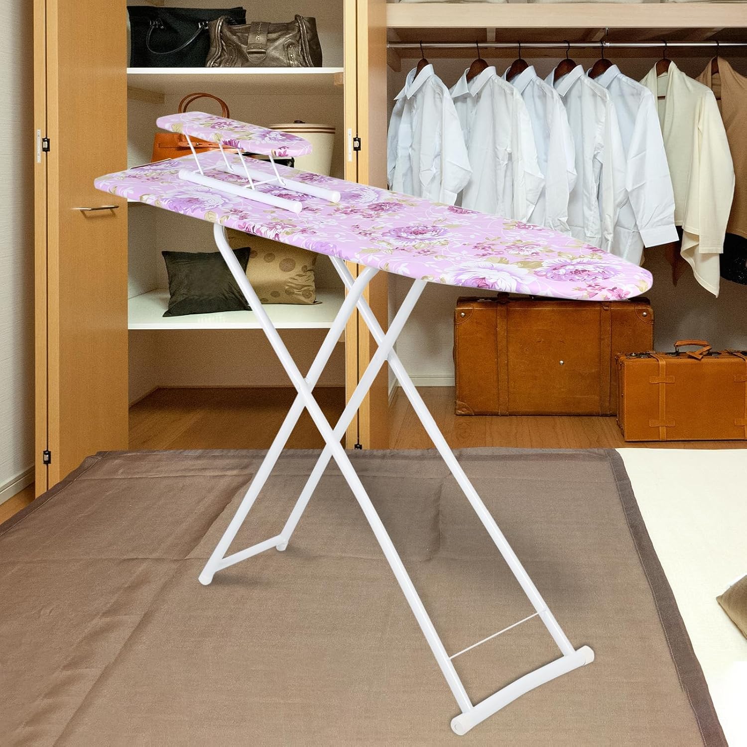 2024 Upgraded Foldable Ironing Board with Adjustable Height