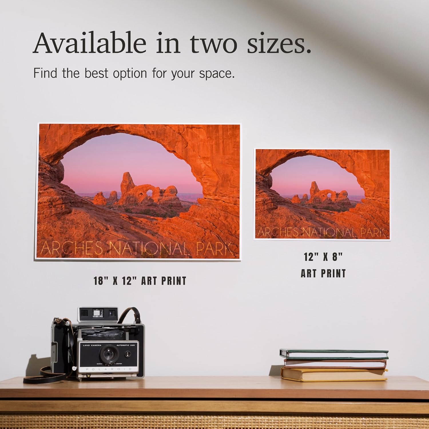 Lantern Press 8x12 Art Print Arches National Park Utah Pink Sky