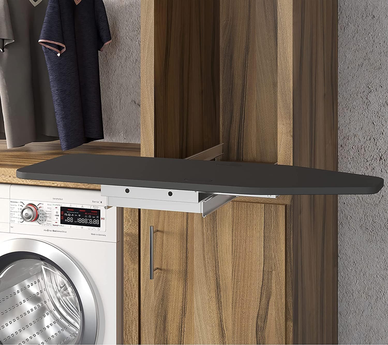 Emuca Foldable Ironing Board with Storage Cover