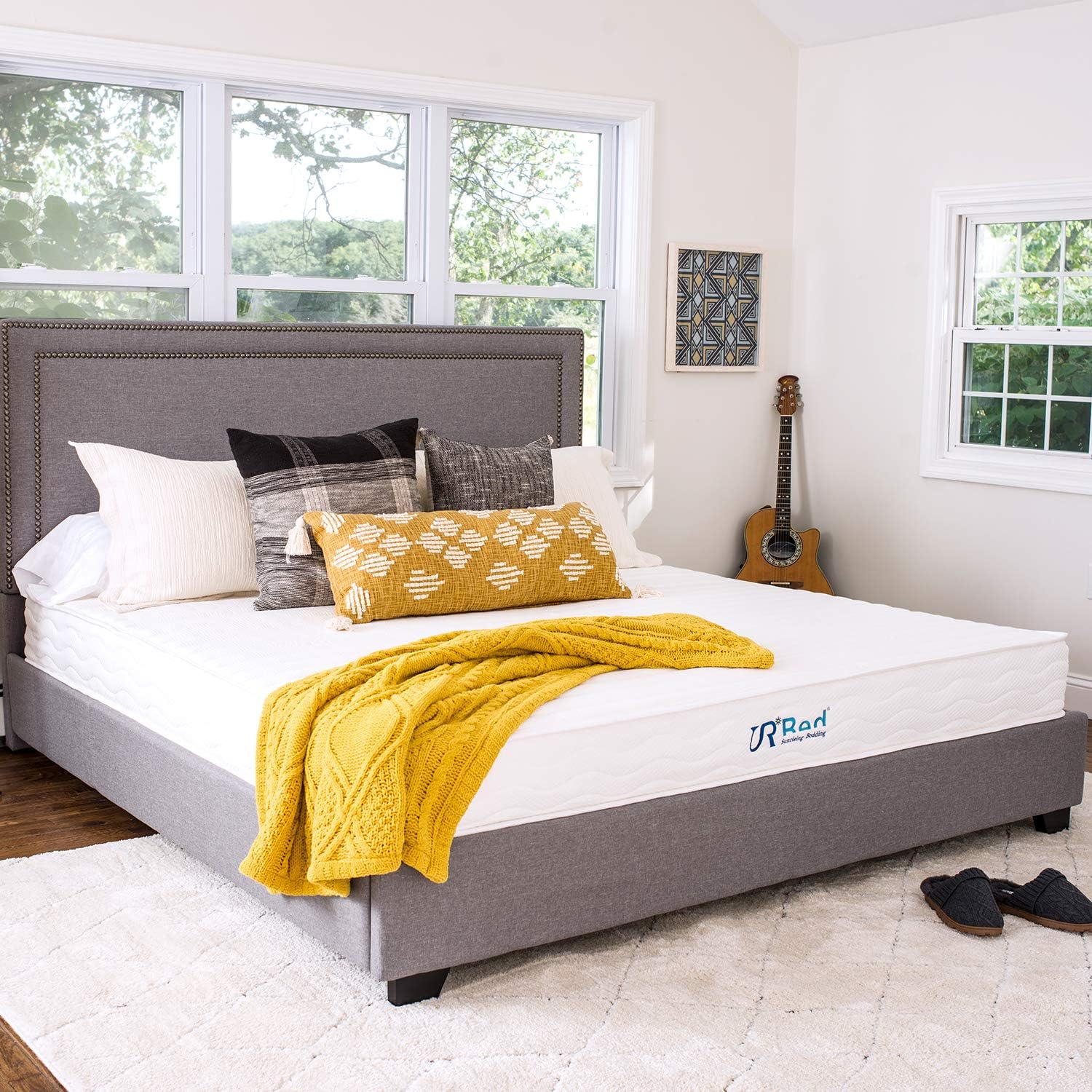 SR Red Sunrising King Mattress 10 Inch Hybrid Gel Memory Foam