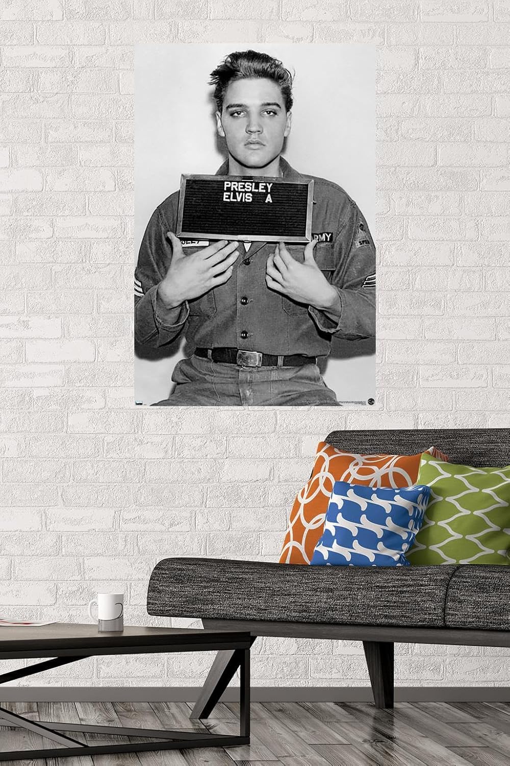 Trends International Elvis Presley Army Enlisting Wall Poster 34x224
