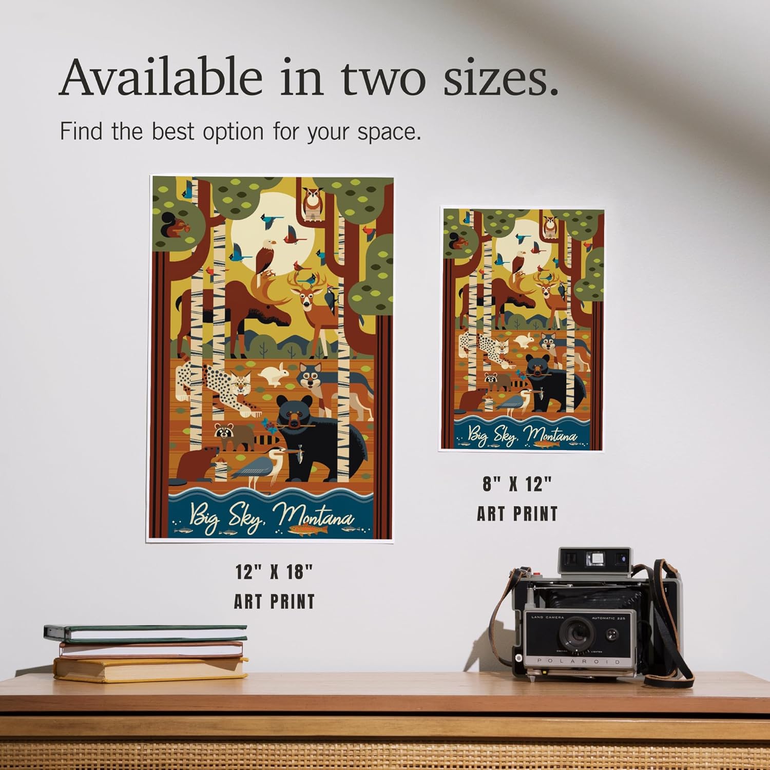 Lantern Press 8x12 Art Print Big Sky Montana 1