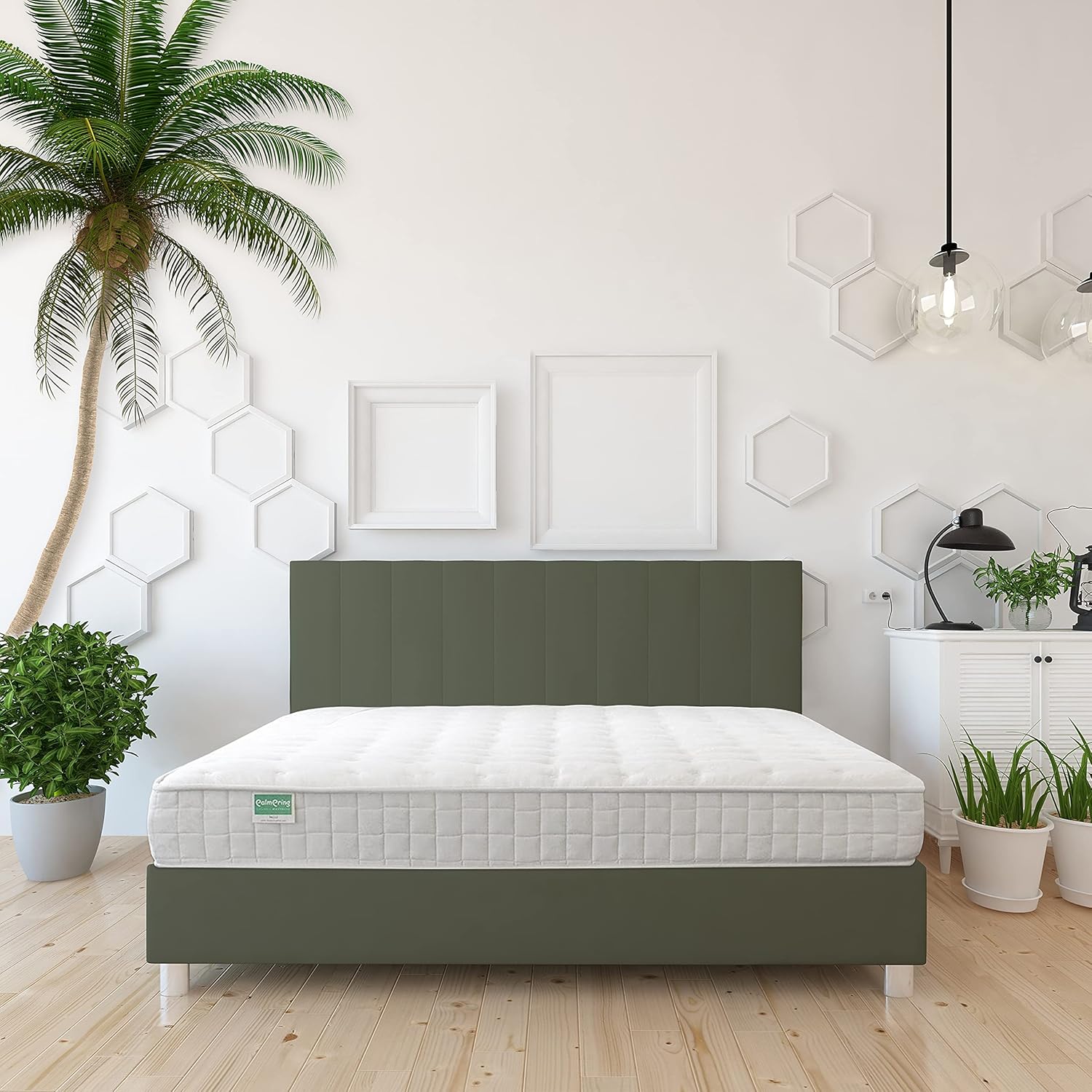 Kochi Twin Mattress Organic Latex Coconut Coir 6 inch Medium Firm